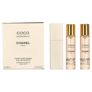 Parfumset voor Dames Chanel Twist & Spray Coco Mademoiselle 3 Onderdelen
